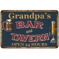 thumbnail image 1 of Grandpa's Green Bar & Tavern Rustic Sign Decor 8x12 108120047003, 1 of 1