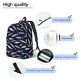 thumbnail image 4 of Salouo Sardine for Travel Backpack for Men Women,Casual Laptop Backpack Daypack Business Work Bag for Travel、Hiking、Weekend -Medium, 4 of 5