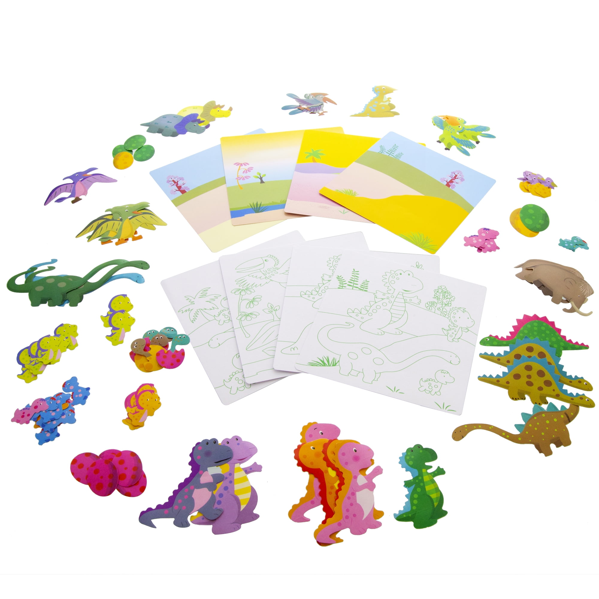 BAZIC Dinosaur Series Assorted Sticker (80/Bag) [3862]
