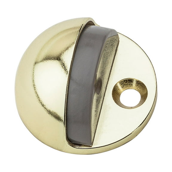 National Hardware N327-610 Adjustable Floor Door Stop, Brass