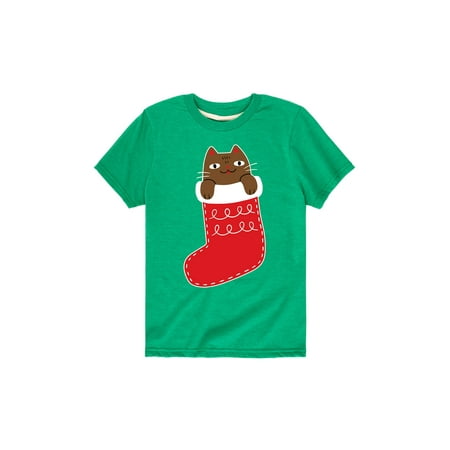 

Instant Message - Cat In Stocking - Toddler Short Sleeve Tee