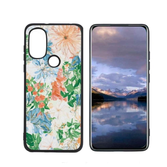 Compatible with Moto G Power 2022 Phone Case, Floral jpg Case Men Women, Flexible Silicone Shockproof Case for Moto G Power 2022