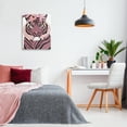 thumbnail image 3 of Stupell Industries Tiger with Pink Blooms Animals & Insects Painting Gallery Wrapped Canvas Art Print Wall Art, 24 x 30, 3 of 8