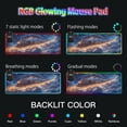 thumbnail image 5 of RGB Gaming Mouse Pad 15W Wireless Charging Large Waterproof Desk Mat 13 Light Modes Mousepad 31.5x11.8 Trains Flying Through the Clouds, 5 of 6