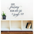 thumbnail image 4 of Every Journey Begins with Just a Single Step Wall Vinyl Decals Lettering Sticker Inspirational Quote Décor, 23x19, Deep Blue, 4 of 5