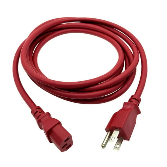 Kentek 10 FT Red AC Power Cable Cord for VIZIO TV E470VLE E422VLE E472VLE M3D550SL VF551XVT 5FT