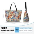 thumbnail image 4 of Fotbe Set Of Travel Vintage Bolsa de Viaje para Playa - Resistente al Agua, Bolsa Tote de Gran Capacidad y Ligera con 7 Bolsillos para Mujeres y Hombres, 4 of 7