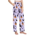 thumbnail image 2 of FORMRS Women's Pajama Pants with Pockets Soft Comfy Loungewear Sleep Bottom, Sizes S-2XL, Purple Halloween Pumpkin, 2 of 8