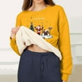 thumbnail image 4 of Antqov Fleece Sweatshirts for Women, Christmas Print Crewneck Pullover Oversized Long Sleeve Tops, Fall Winter Party Trendy Comfortable Thermal Casual Sweatshirt, 4 of 6