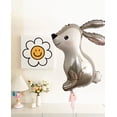 thumbnail image 4 of Globos de aluminio de conejo gris, globos de helio con orejas largas, decoración para fiestas de cumpleaños y bodas, juguetes para niños, suministros para baby shower, 4 of 5