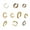 #2 10 pack, variant on US 10 Pack Helix Non Piercing Gold Earrings Cuff Clip on Cartilage Earrings