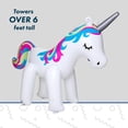 thumbnail image 3 of Aspersor inflable con forma de unicornio BigMouth Inc., enorme, de 6 pies, 3 of 7