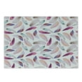 thumbnail image 1 of Feathers Cutting Board, Mix Feather Motifs in Romantic Feminine Inspired Colors Outer Wing Covert Theme, Decorative Tempered Glass Cutting and Serving Board, Small Size, Pink Purple, by Ambesonne, 1 of 1