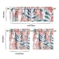 thumbnail image 6 of Farmhouse Country Curtains 24 Inch - 3 Panel Bohemian Floral Set with Vintage Rustic Design, Rod Pocket, 6 of 6