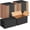 Black, variant on 72 Pcs Corrugated Cardboard Small Shipping Boxes for Packaging Mailing Packing Moving Small Business Storage Crafts Gifts(4x4x4 Inch,White)