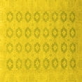 thumbnail image 1 of Ahgly Company Indoor Square Oriental Yellow Traditional Area Rugs, 3' Square, 1 of 4