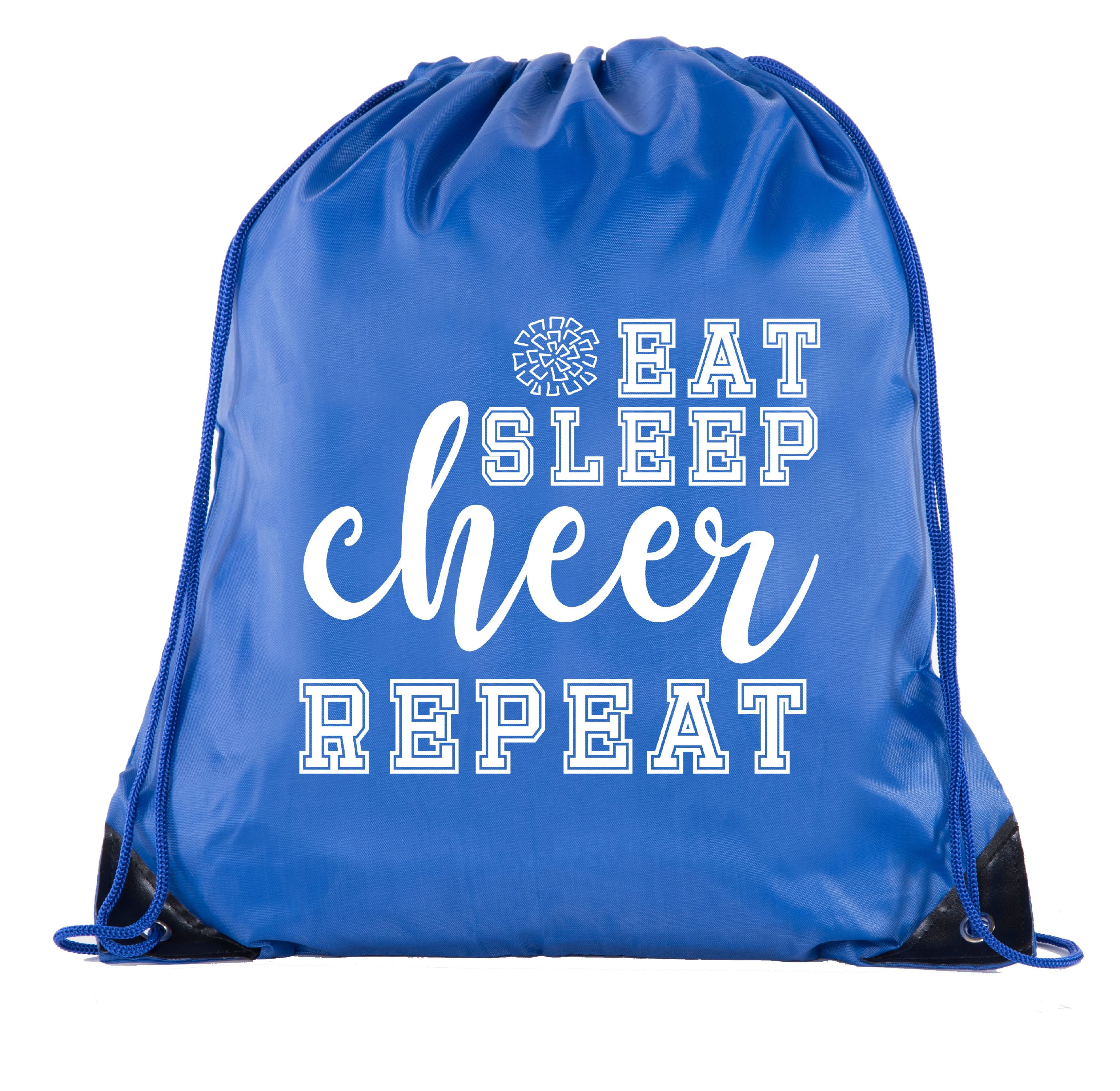 Cheer Bags, Pom Pom and Cheerleader drawstring Backpacks, Cheerleader