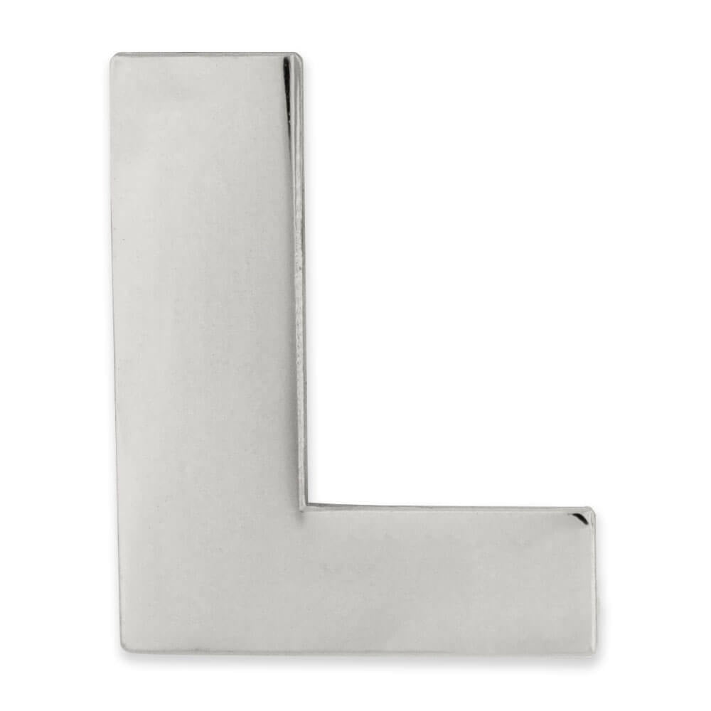 PinMart's Silver Letter L Alphabet Lapel Pin - Walmart.com