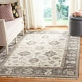 thumbnail image 2 of Safavieh  Couture Hand-knotted Oushak Faiza Traditional Oriental Wool Rug with Fringe Charcoal/Sandstone 10' x 14' 10' x 14' Indoor Off-White, 2 of 2