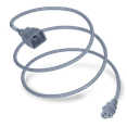 thumbnail image 1 of World Cord Sets 2 Foot IEC 60320 C20 to C13 PDU Adapter Style 15 Amp Power Cable (Gray), 1 of 5