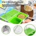 thumbnail image 4 of Pull-Out External Parrot Feeder, Multifunction Bird Bath/Bowl/House, Bird Cage Accessories for Lovebirds, Finches, Parakeets, Mannikin, 4 of 5