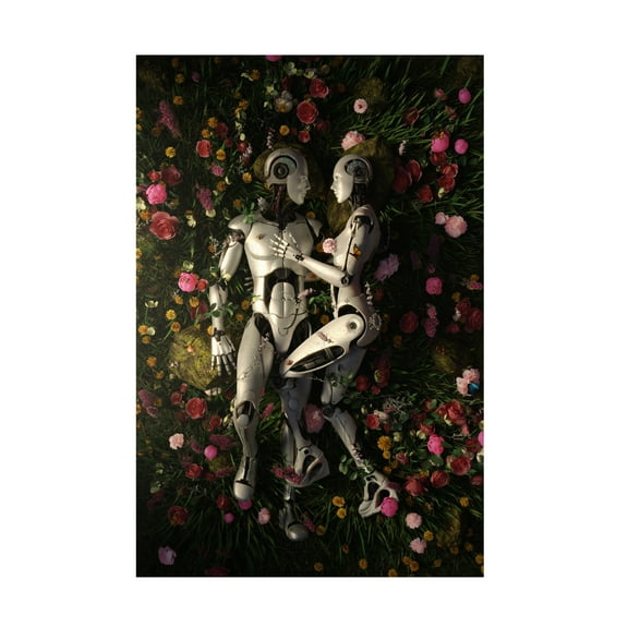 Canvas Wall Art - Francis Minoza 'Garden Delights Iii' Wall Art for Living Room, Bedroom, or Office Décor by Trademark Fine Art - 12 x 19 Inches