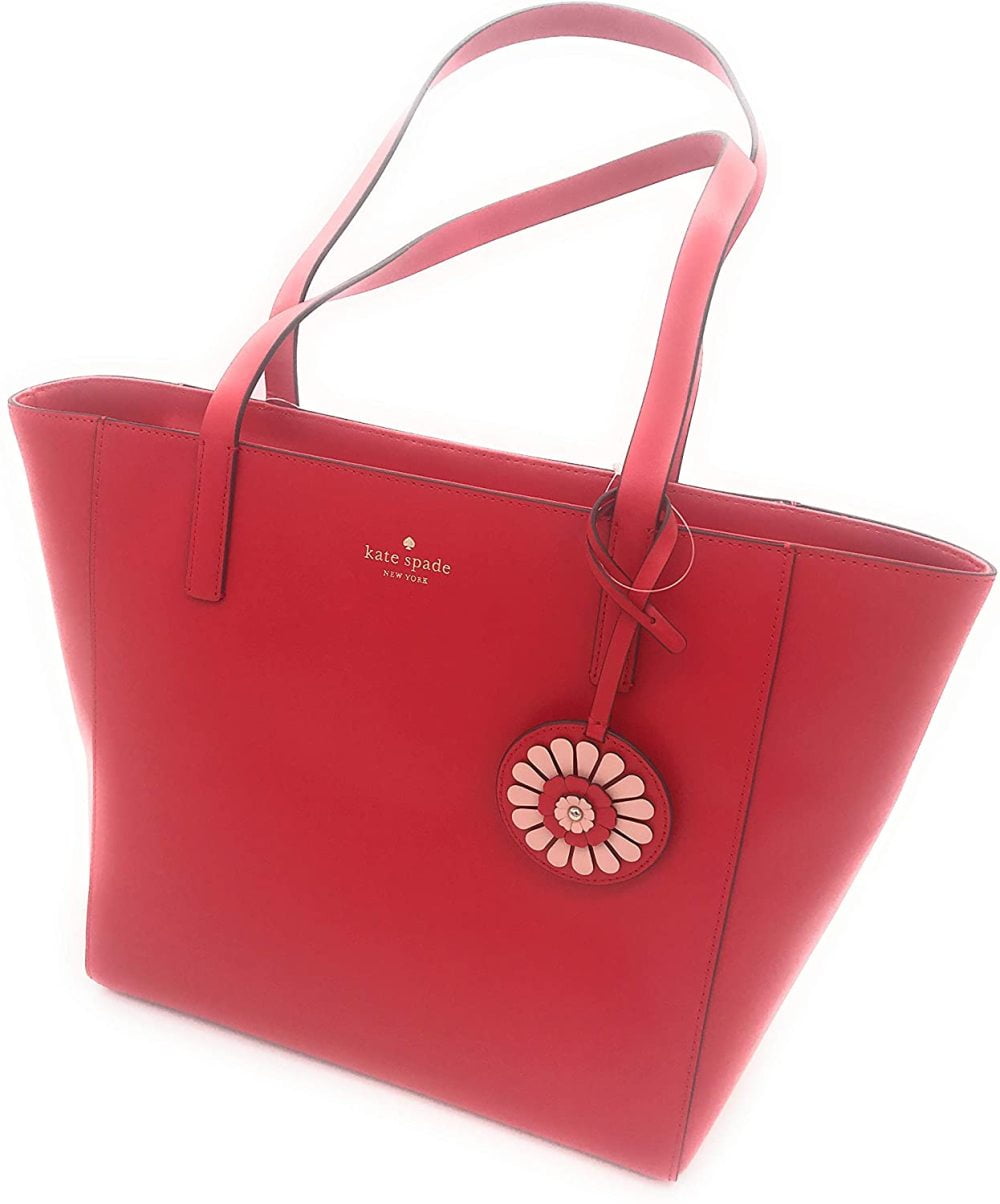 Kate Spade Rosa Medium Leather Tote (Hot Chili) - Walmart.Com