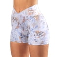 thumbnail image 2 of Gibobby Yoga leggings cortos Leggings deportivos de cintura Pantalones de fitness para mujer Pantalones de yoga para entrenamiento atlético Running Hi(Blanco,G), 2 of 5