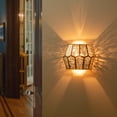 thumbnail image 4 of C Cattleya Brass Wall Light with Silver Mercury Glass, 4 of 7