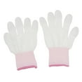 thumbnail image 1 of El Nilón Punto El Elástico Revestido PU De De Joyería De Los Guantes Del Trabajo De Inspección, Prueba De S Macarena Guantes de inspección blancos, 1 of 8