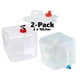 thumbnail image 1 of 2-PACK 10L Portable collapsible water can with faucet, 1 of 5