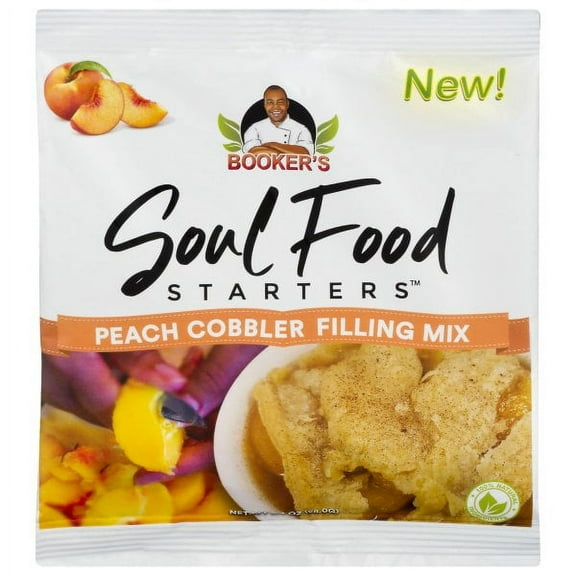 Bookers Soul Food Starters: Peach Cobbler Fill Mixer, 2.4 Oz Pack Of 24