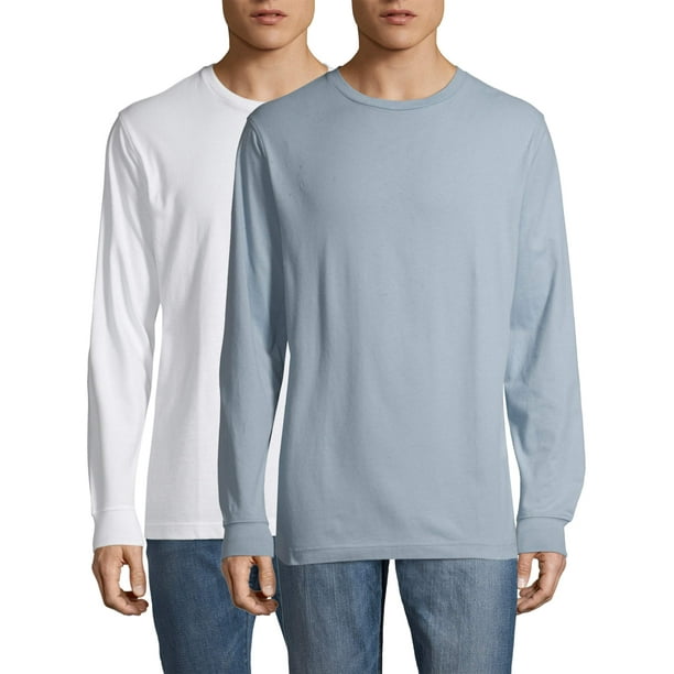 Men's and Big Men's Long Sleeve Cotton Crew TShirt 2