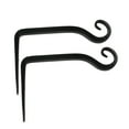 thumbnail image 4 of Worgeous  2 PCS Wrought Iron Hook Hanger Hanging Flower Pots Hooks Black, 4 of 8