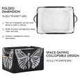 thumbnail image 2 of Ryvnso Butterfly and Skull Storage Basket Large Bin Foldable Boxes Toys Organizer 14.2x10.2x8.3in 2 PCs, 2 of 8