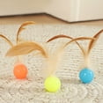 thumbnail image 4 of Hearth & Gear Cat Interactive Bouncy Feather Feather Cat Toys Indoor Exercise Toy Sensory Stimulation Cat With Feather For Training Indoor Outdoor Play Rope for Dog Burrow for Dogs Extra Durable Dog, 4 of 6