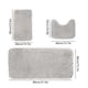 thumbnail image 3 of Set de alfombras antideslizantes de baño de 3 piezas, terciopelo suave y absorbente lavable en máquina, 3 of 8