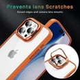 thumbnail image 2 of for iPhone 11 Pro Case Clear Shockproof Anti-Scratch Cover Protect Camera Lens iPhone 11 Pro Phone Case with Ring Stand Slim Orange Rugged Heavy Duty Protection (Orange), 2 of 7