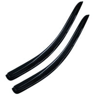 EGOESWELL 92607 Acrylic Side Window Deflectors for Cars - Vent Visor Sun Shade & Rain Guard, Tape-On Self-Adhesive Wind Guards, Exterior Mount Rain Protectors, Wind Noise Reduction, 2Pcs