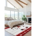 thumbnail image 2 of Christmas Winter Area Rug for Bedroom 2.7x5 Ft Holiday Xmas Dwarf Snowflake Super Soft fuzzy Throw Rug Non-Slip Fluffy Plush Indoor Floor Carpet for Living Room Nursery Home Decor, 2 of 8