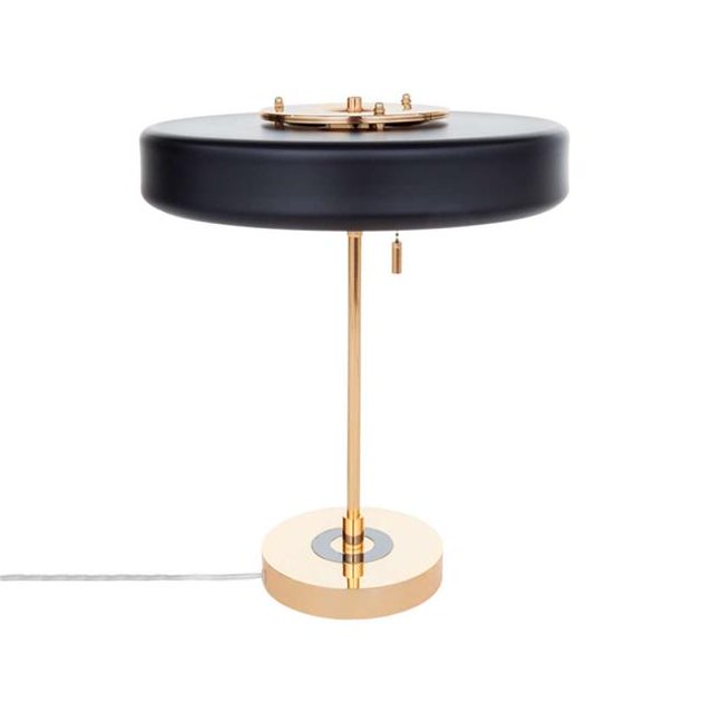 Control Brands LS1174TBLK Lampe de Table Dantonio&44; Noir Mat & Or - 16,5 Po