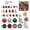 Red Green Gold - 62Pcs, variant on Dmlowu Christmas Tree Decorations, 62Pcs Shatterproof Christmas Ball Ornaments Set of Snowflake Pinecone Leaf Pendants, Assorted Hanging Ornaments for Holiday