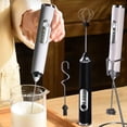 thumbnail image 2 of Wireless Electric Milk Frother Whisk Egg Beater USB Rechargeable Handheld Coffee Blender Milk Shaker Mixer Foamer Food Blender, 2 of 9