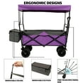 thumbnail image 5 of Olurrisa Collapsible Wagon with Canopy,Wagon Stroller with 7" All-Terrain Wheels, Lightweight Foldable Wagon, Large Capacity for Camping, Shopping, Sports, and Garden Use, 5 of 8