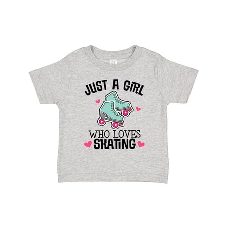 

Inktastic Just a Girl Who Loves Skating Gift Toddler Toddler Girl T-Shirt
