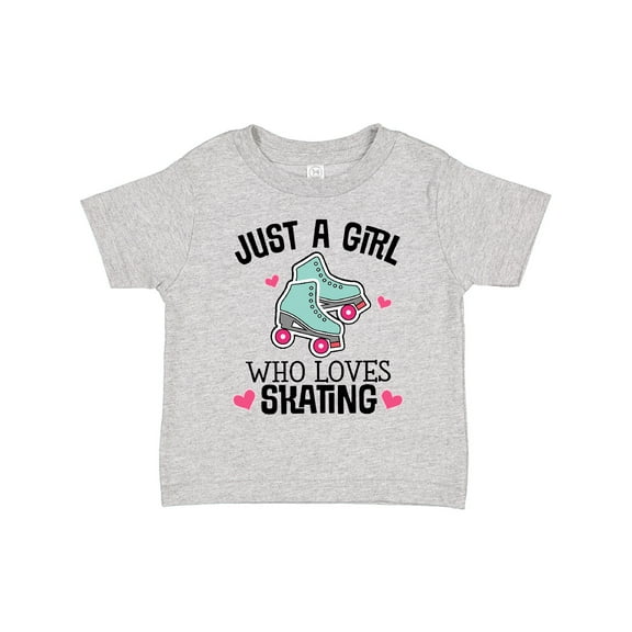 Inktastic Just a Girl Who Loves Skating Girls Toddler T-Shirt