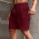 thumbnail image 1 of pstuiky Abreviatura para hombres, Pantalones cortos casuales de color sólido con cintura elástica y cordón transpirable para hombre Pantalones cortos de entrenamiento, 1 of 6