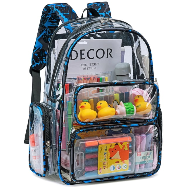Mochila transparente CAMTOP Heavy Duty para la escuela