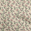 thumbnail image 1 of oneOone Cotton Silk Light Yellow Fabric Floral Retro Quilting Supplies Print Sewing Fabric By The Yard 42 Inch Wide, 1 of 5