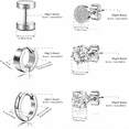 thumbnail image 3 of Pendientes De Hombre/mujer Pendientes De Acero Inoxidable PLATA, 3 of 5